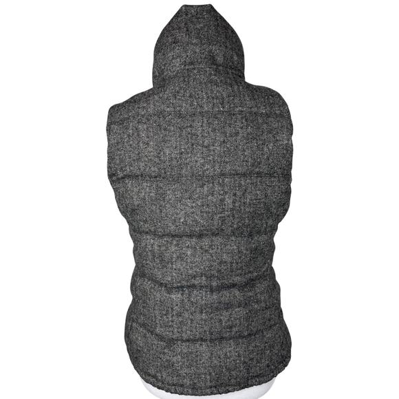 Old Navy Herringbone Wool Blend Puffer Vest, XS, Women - Picture 2 of 8